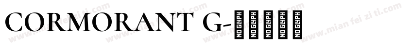 CORMORANT G字体转换